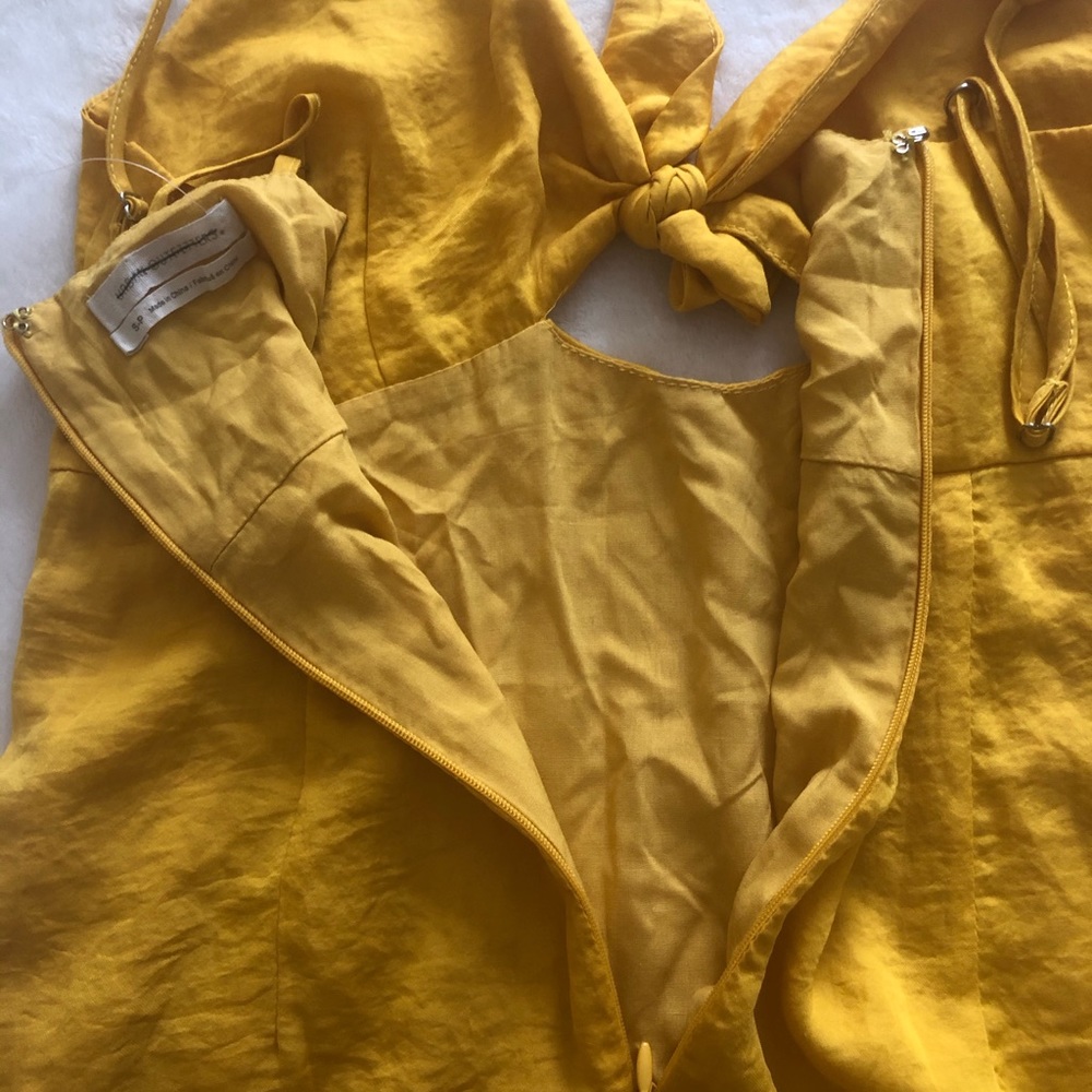 Yellow mini summer dress - Picture 5 of 5